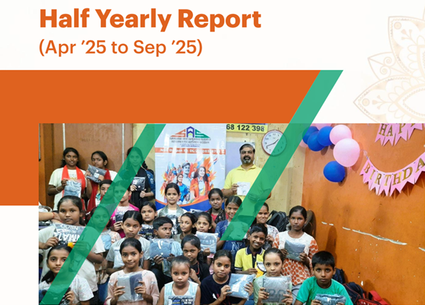 SAS Foundation Half-Yearly Report 2025 highlights including e-waste drives and education in Palam