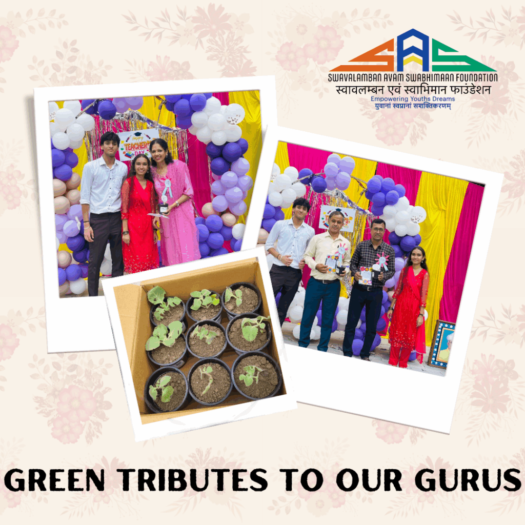 Students at Gursharan Convent School during the Sustainable Teacher's Day Celebration by SAS Foundation