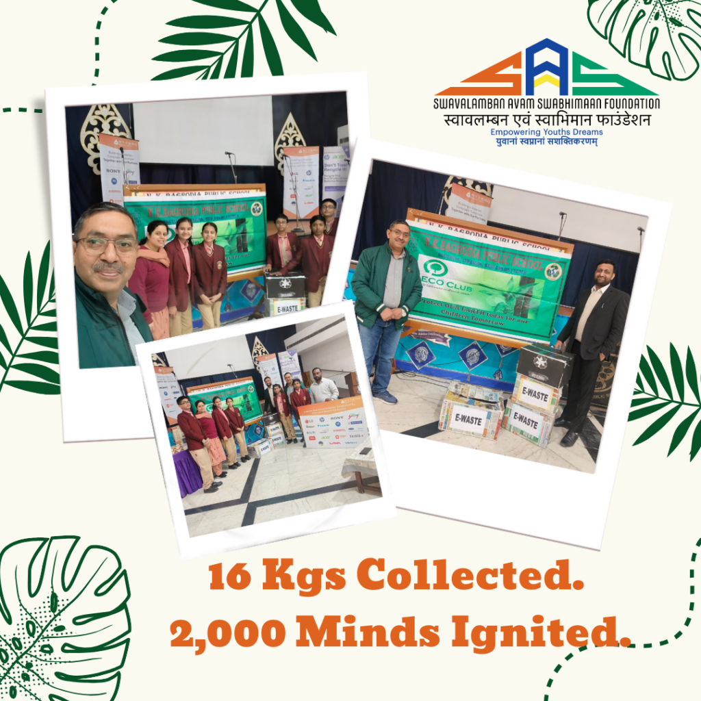 Igniting India’s Green Future: 2,000 Students Champion E-Waste Awareness at N. K. Bagrodia Global School, Dwarka