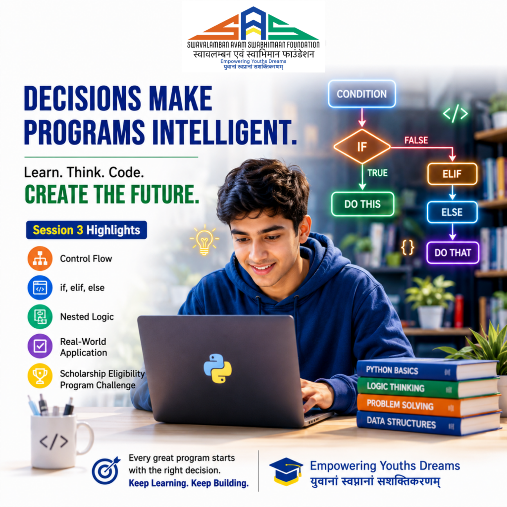 Home 14 The Future Is Built on Decisions: How Session 3 of CodeCraft Python Internship Helped Young Minds Learn to Think Like Technology