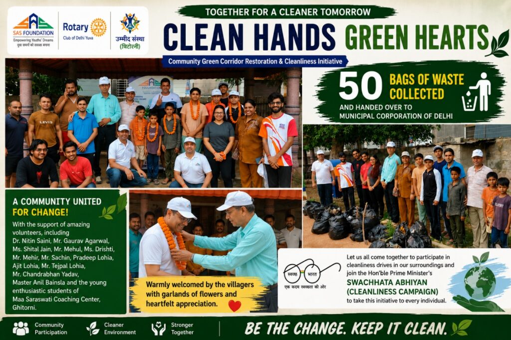 One Morning, Fifty Bags of Hope: How Community Action Revived Ghitorni Lake and Reinforced the Spirit of Swachh Bharat